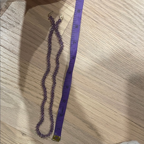 Elegant Purple Beaded Necklace - Picture 3 of 3